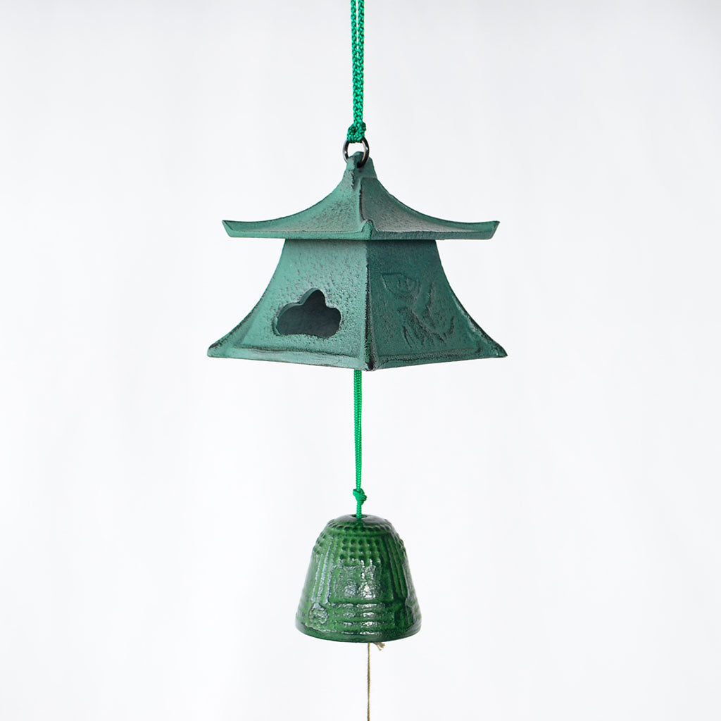 Cast Iron Wind Bell Square Lantern (Small)