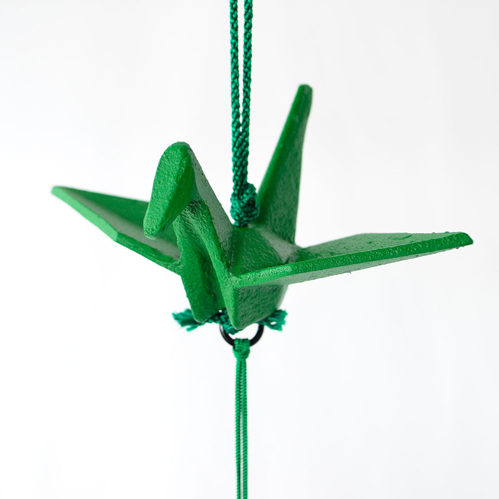 Cast Iron Wind Bell Origami Crane (Small)