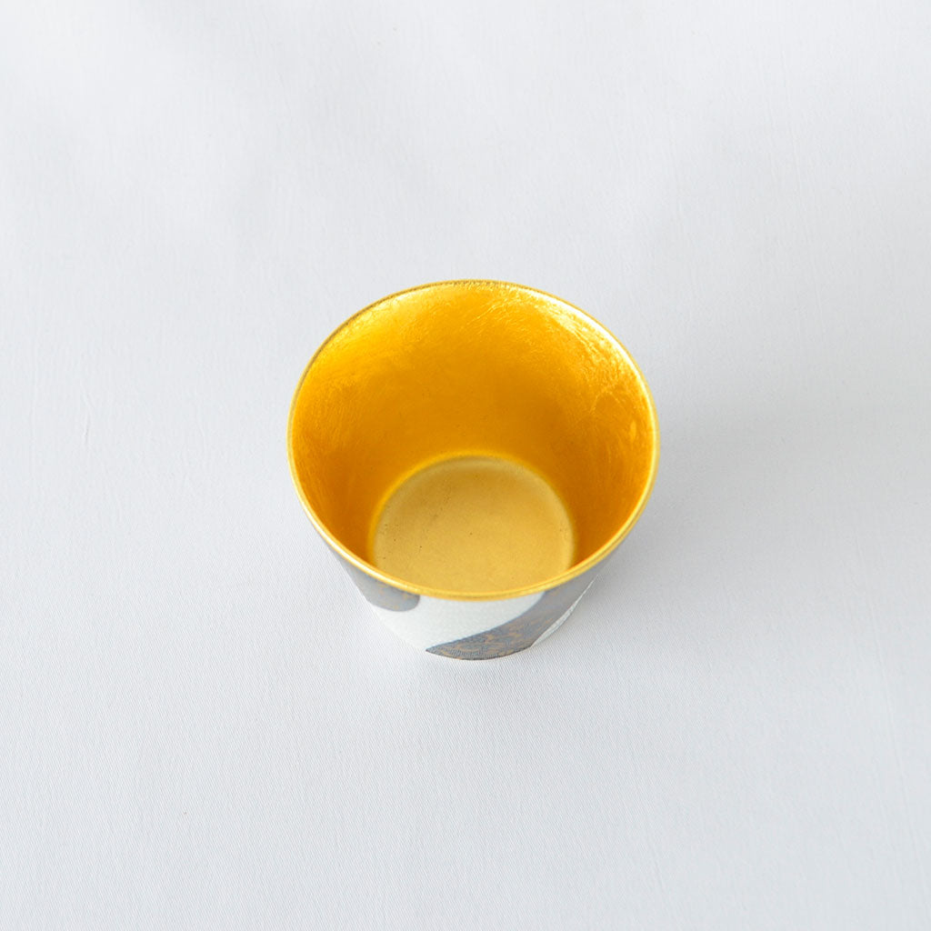 Gold Leaf Kutani Free Cup – Aochibu Style
