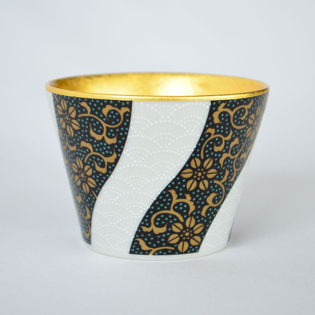 Gold Leaf Kutani Free Cup – Aochibu Style