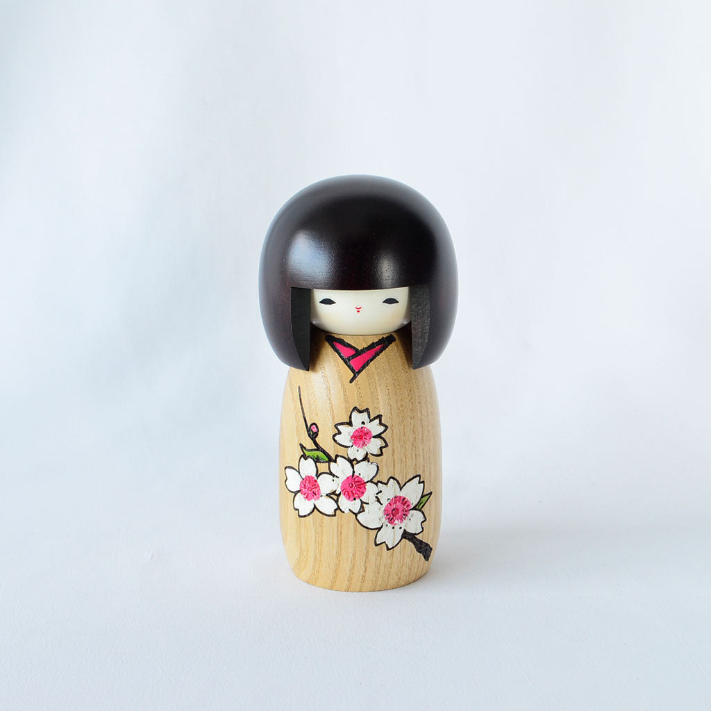 Kokeshi Doll "Hanamonogatari Sakura (A Tale of Flowers Cherry Blossoms)"