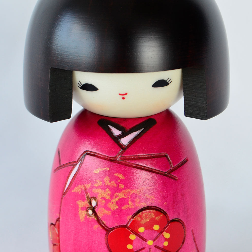Kokeshi Doll "Okappa-san (Bob Haircut Girl)"
