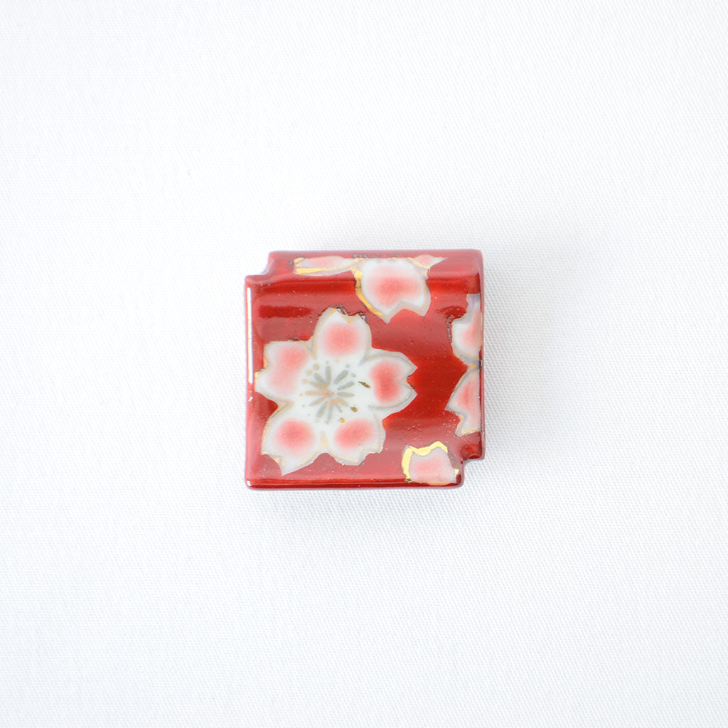 Kiyomizu ware Chopstick rest Hanayuzen