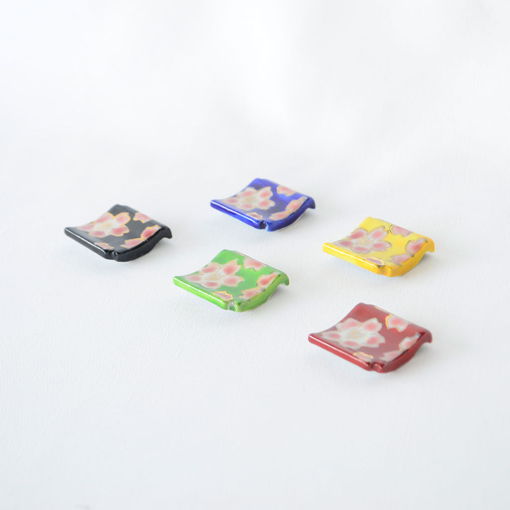 Kiyomizu ware Chopstick rest Hanayuzen