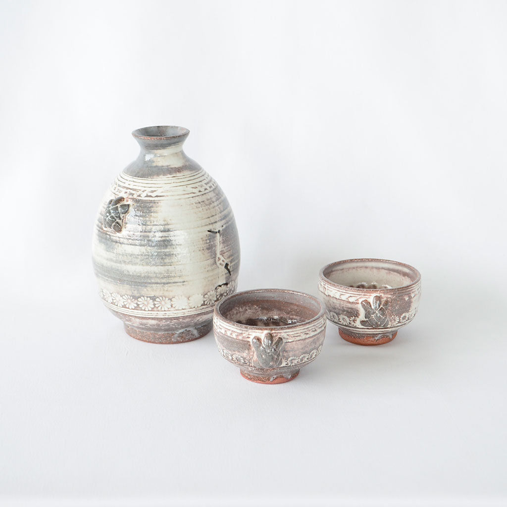 Kiyomizu Ware "Crane and Turtle"