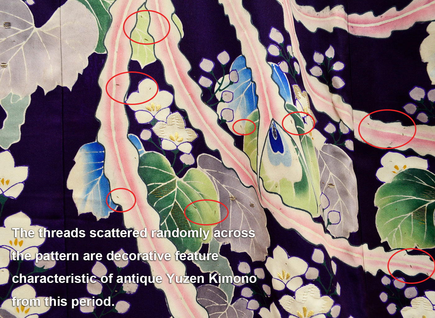 Uchikake Wedding Kimono 500 "Deep Purple with Phoenix & Paulownia" (Antique)