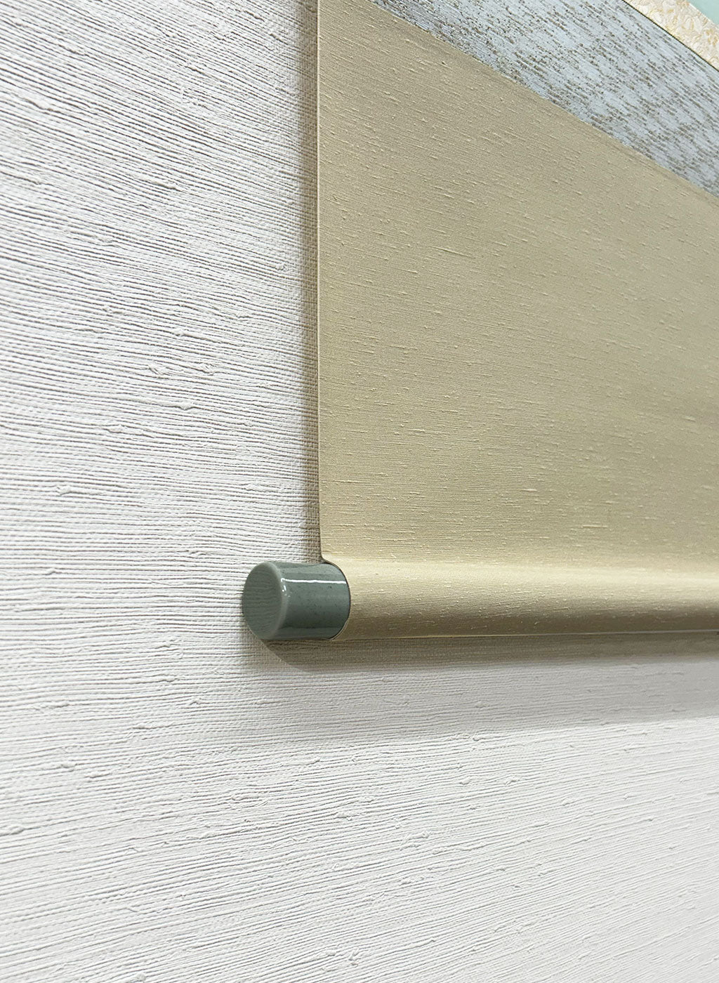 Japanese Hanging Scroll Kakejiku Ikko Terada "Lotus Flowers"