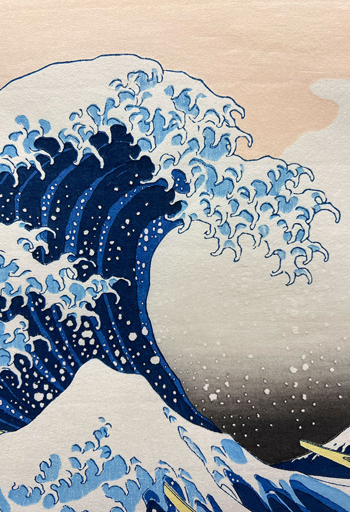 Woodblock print Regular size "The Waves off the Coast of Kanagawa" by HOKUSAI (Regular size)" Published by UCHIDA art