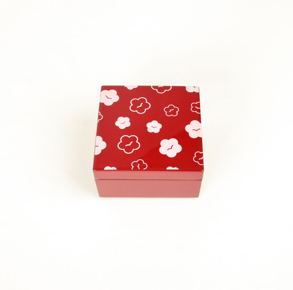 Lacquerware Small Box "Ume (Plum)"