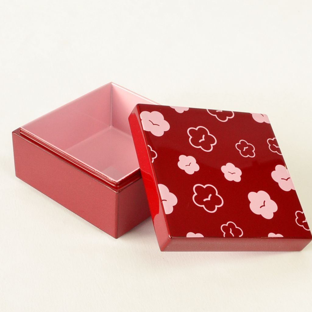 Lacquerware Small Box "Ume (Plum)"●