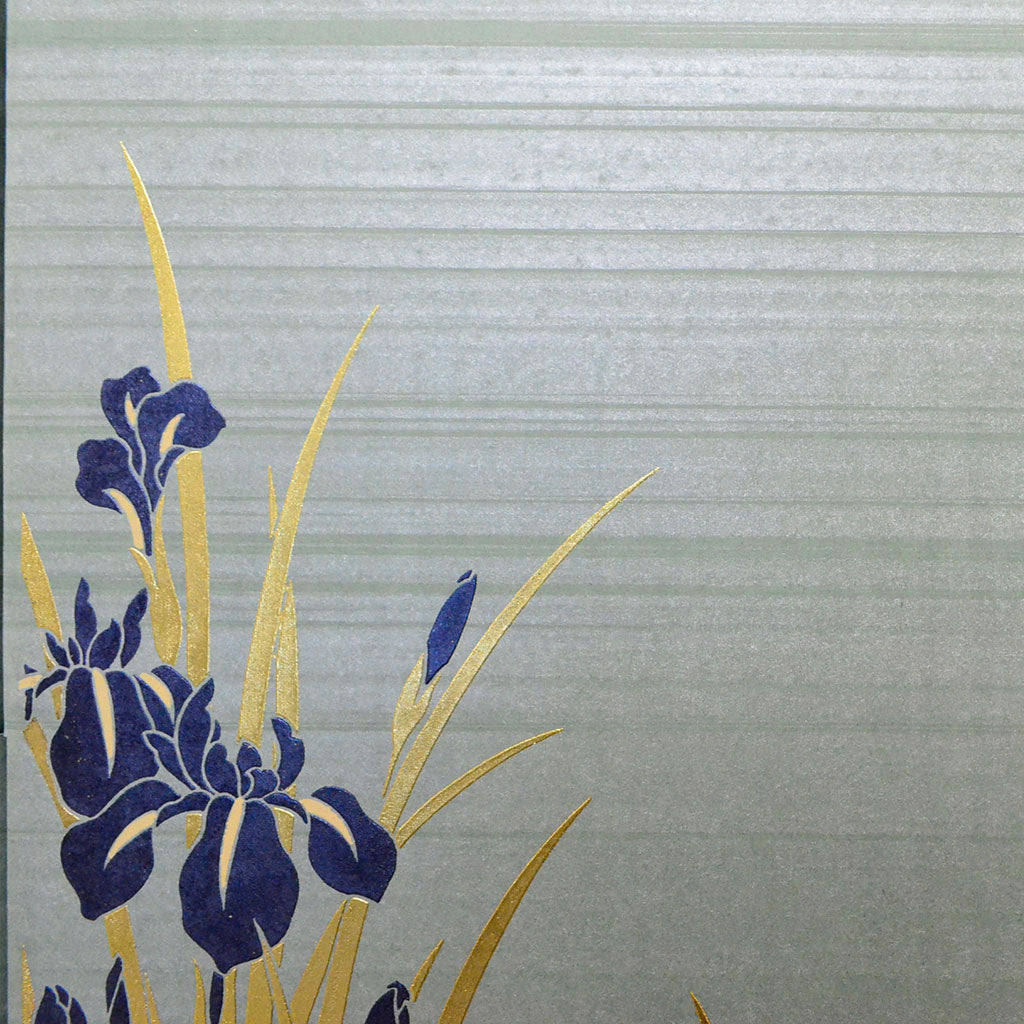 Byobu Folding Screen with 4 Panels "Iris"