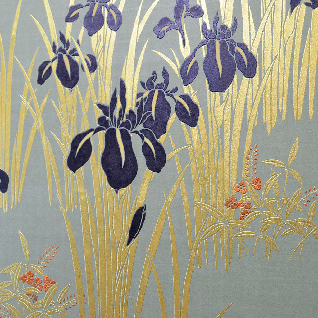 Byobu Folding Screen with 2 Panels "Iris"