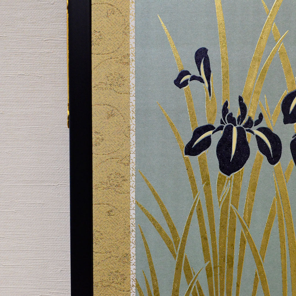 Byobu Folding Screen with 2 Panels "Iris"