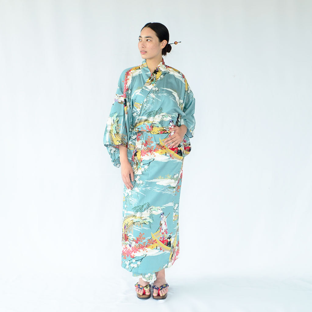 Japanese Kimono Women's Cotton "Boating"