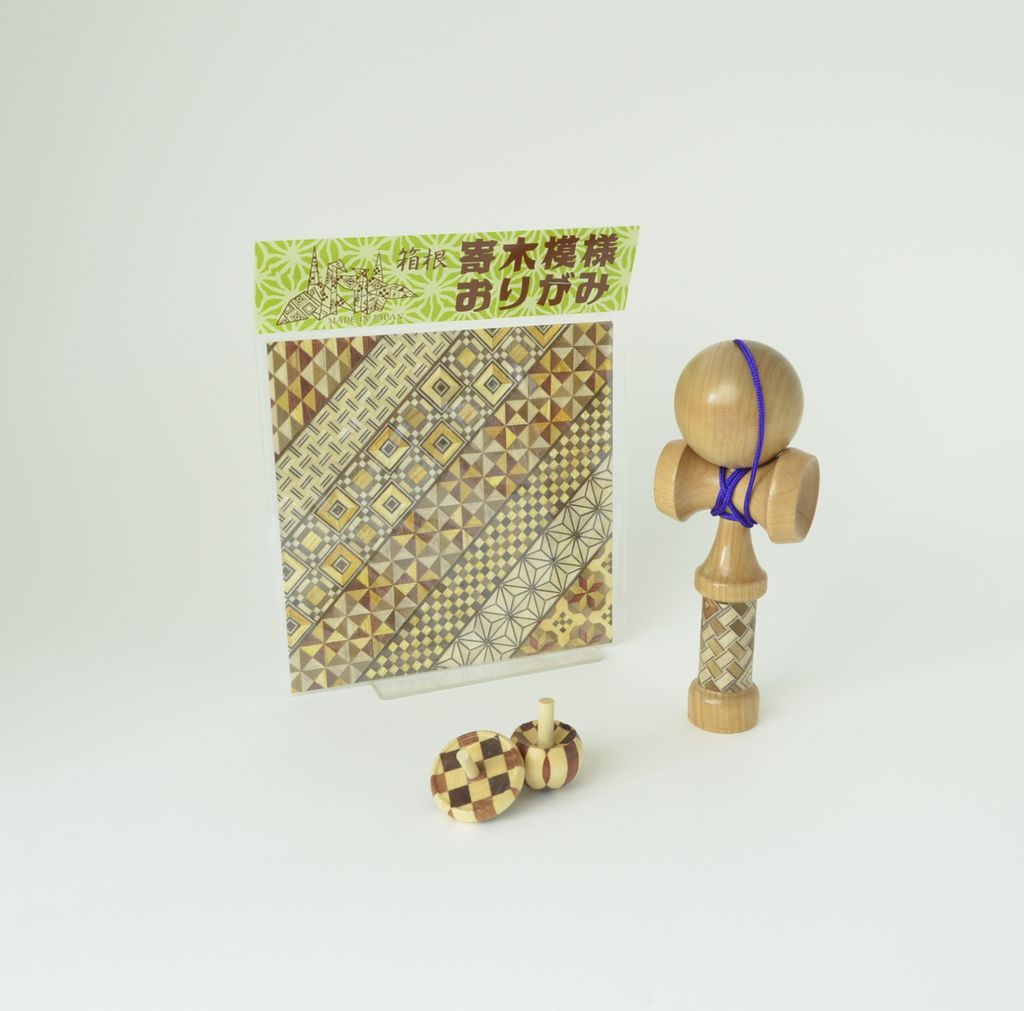 Yosegi Wooden mosaic work Playing Set
