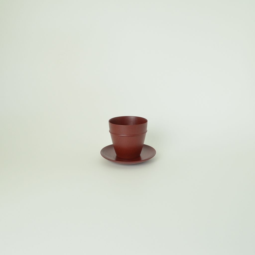 Lacquerware Mini Cup Set "MOKU Mini Cup & Saucer Set"●