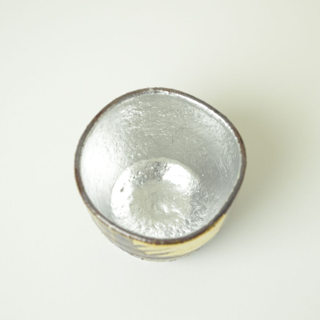 Sake Cup "Autumn Moon" Silver