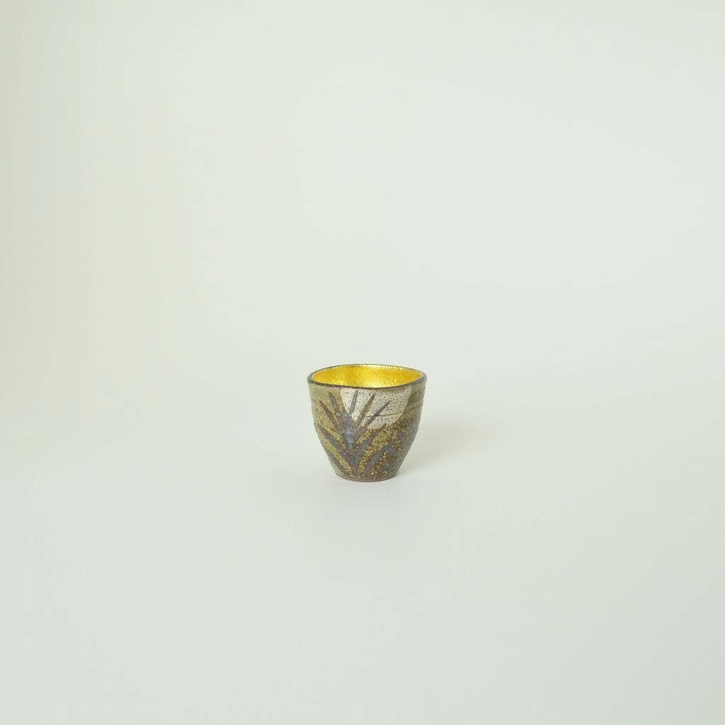 Sake Cup "Autumn Moon" Gold