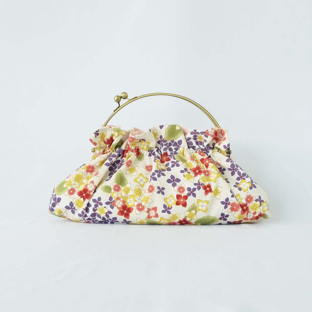 2way Chirimen bag "Japanese traditional design" (L)