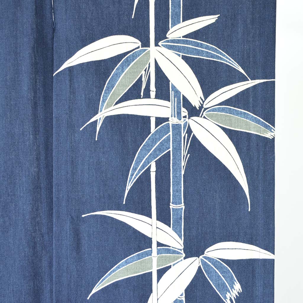Aizome Indigo Dye Noren Curtain Bamboo Long