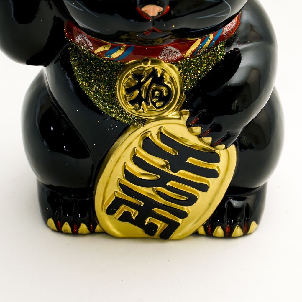 Ornament "Maneki Neko" Black Size 7