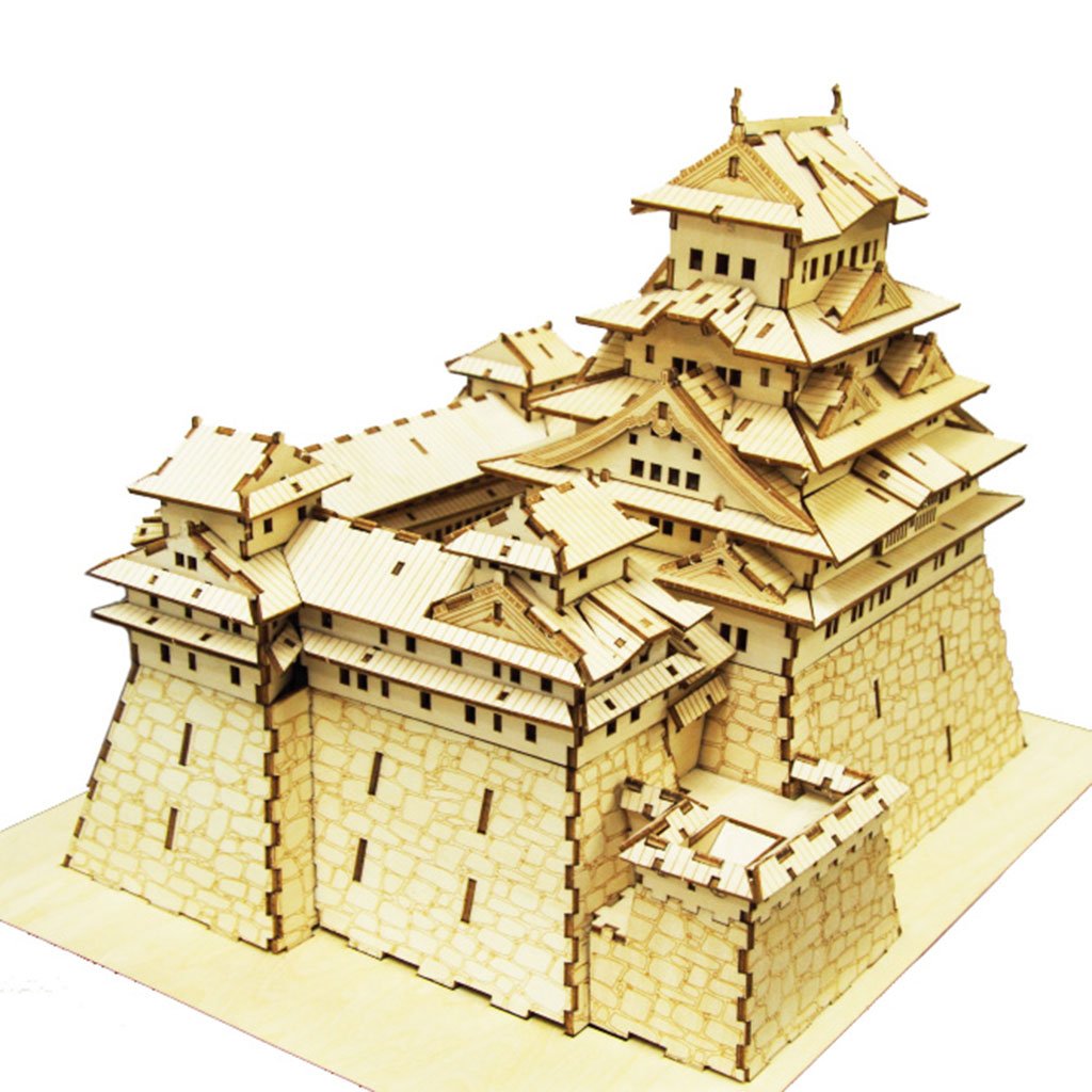 Ki-gu-mi Wooden Art "Himeji Castle"