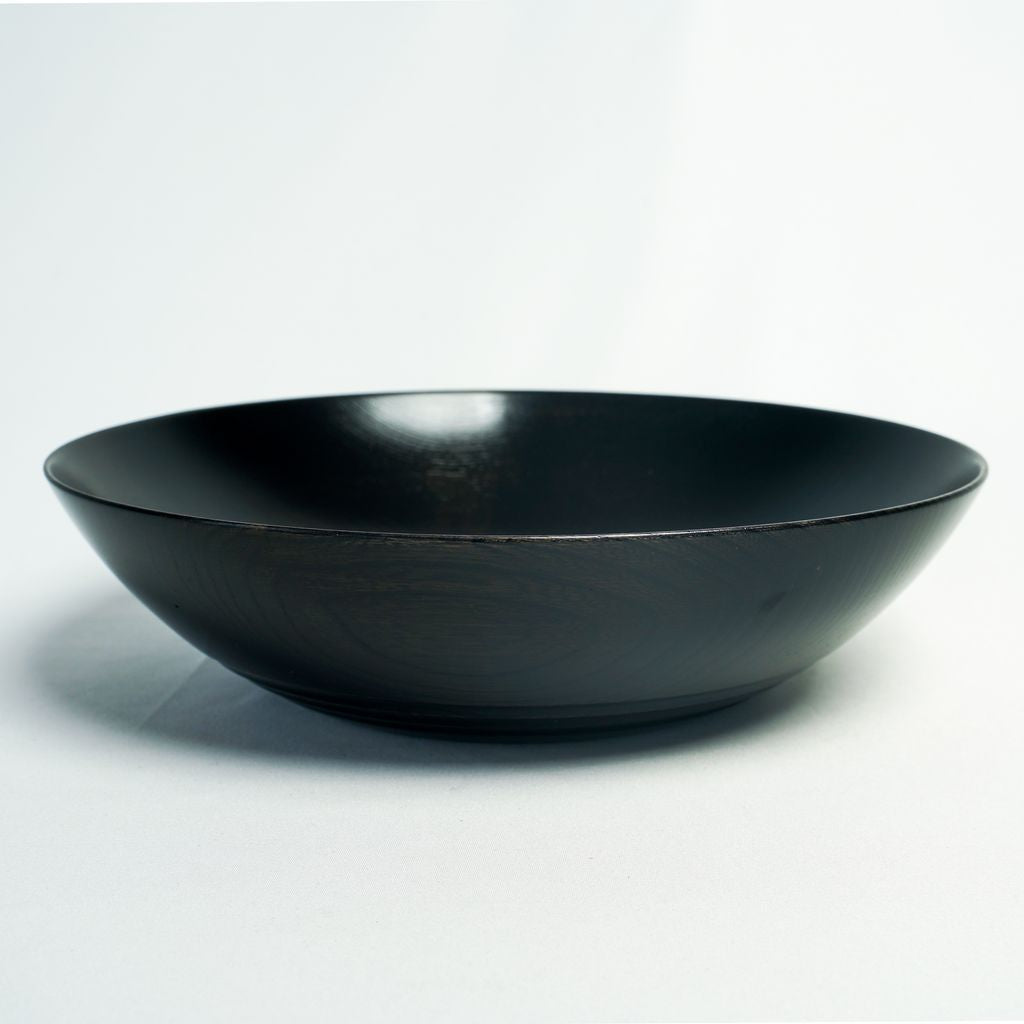 Lacquered Bowl “Hirasuji Black” 7.0