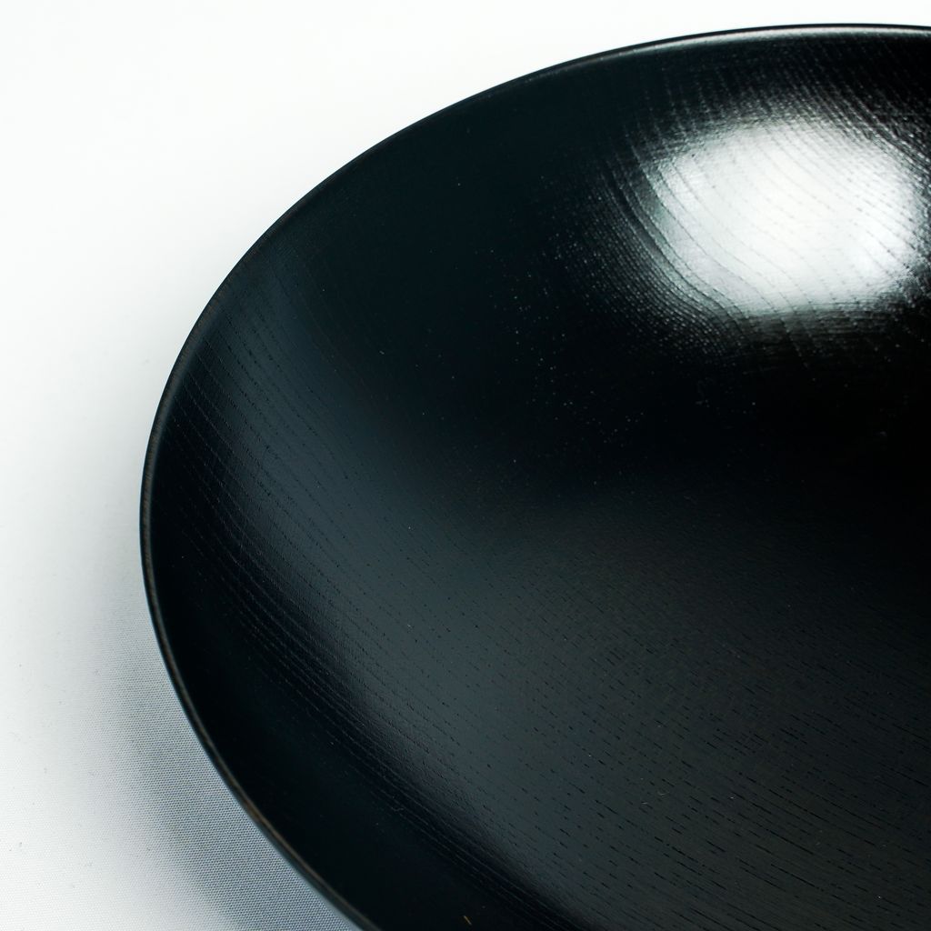 Lacquered Bowl “Hirasuji Black” 7.0