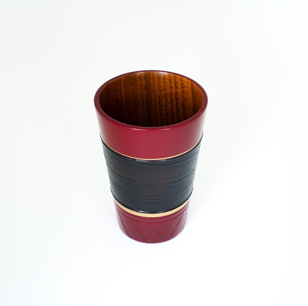 Lacquerware Cup Set of 2p "Sabi-rokuro"