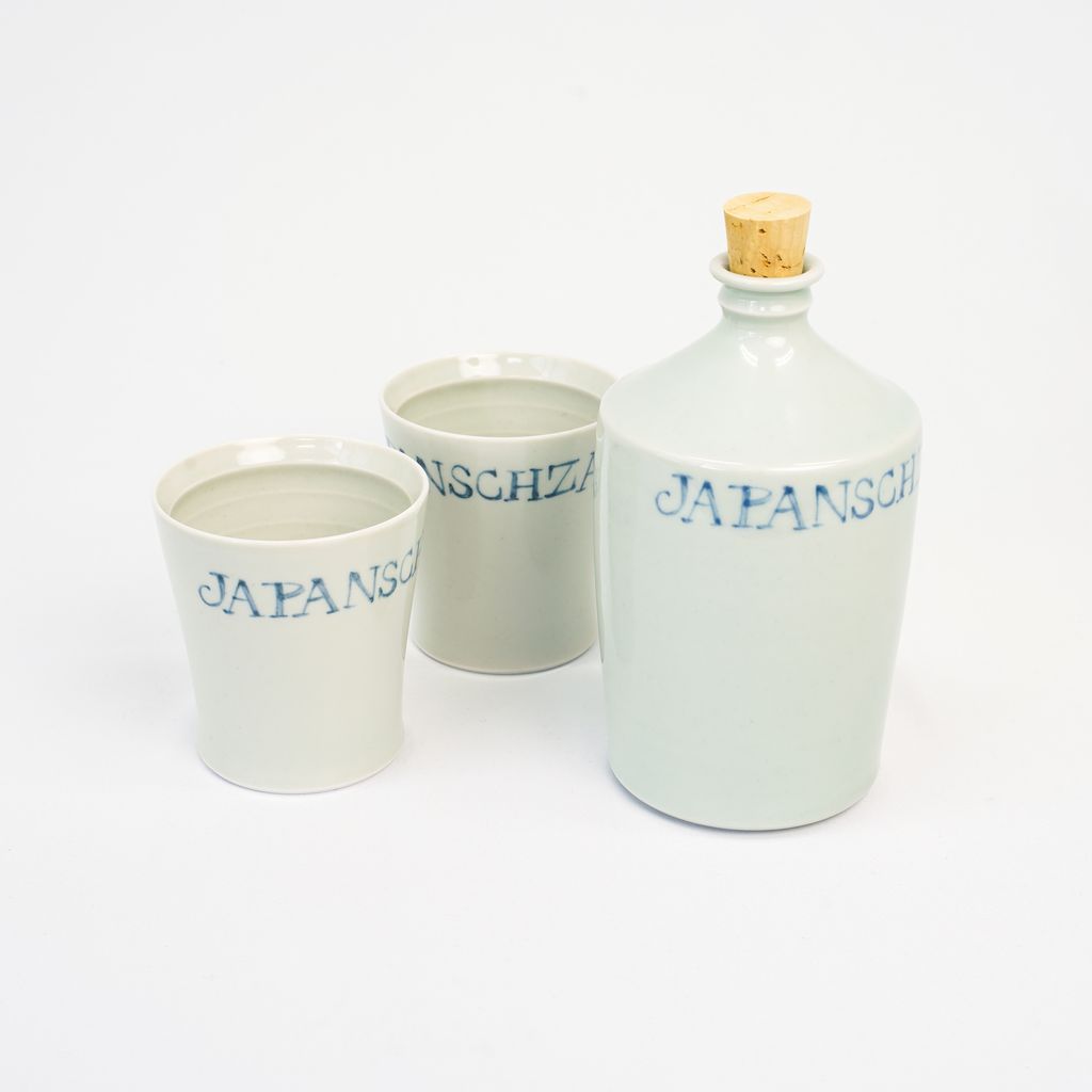 Hasami Ware Compra Sake Decanter and Cups Set