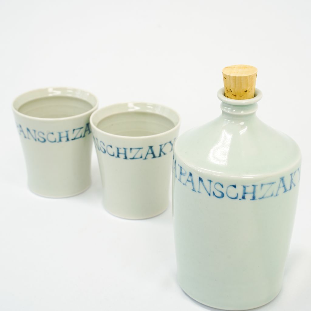 Hasami Ware Compra Sake Decanter and Cups Set