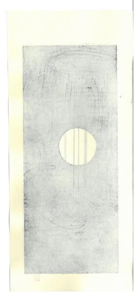 Woodblock print "Blue moon" by Kato Teruhide Published by UNSODO Small size