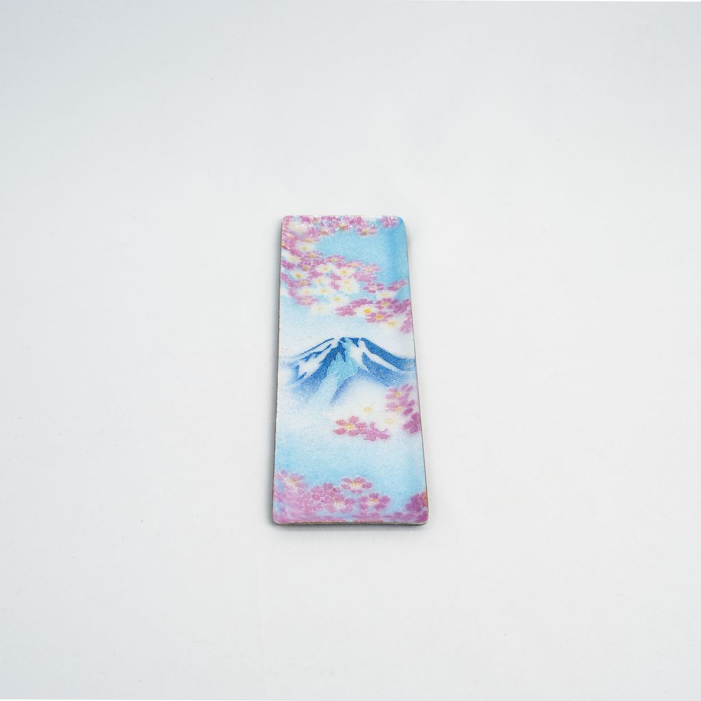Cloisonne Pen Tray "Mt. Fuji & Cherry Blossoms"