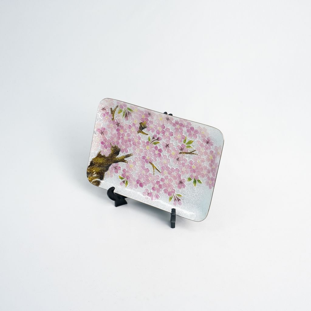 Cloisonne Decorative Plate "Cherry Blossoms"