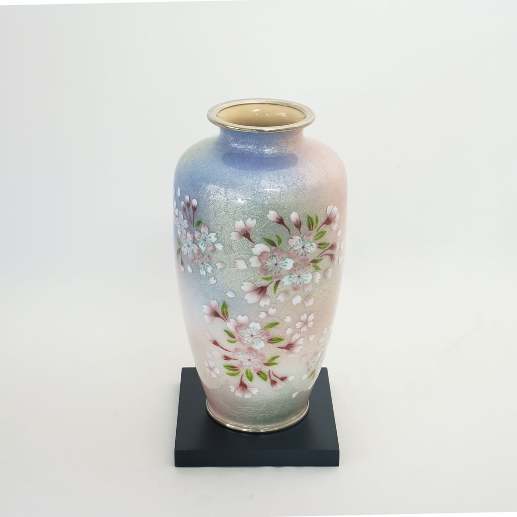 Cloisonne Vase "Cherry Blossoms" Size 80