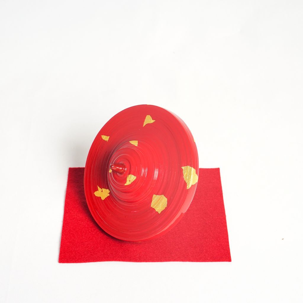 Ornamental Spinning Top "Kyo Koma Gold Leaf"