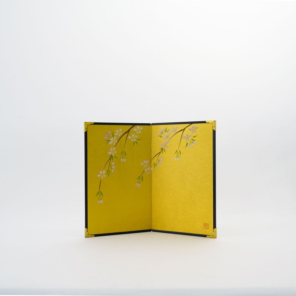 Small folding screens "Cherry blossoms" two panels (S)