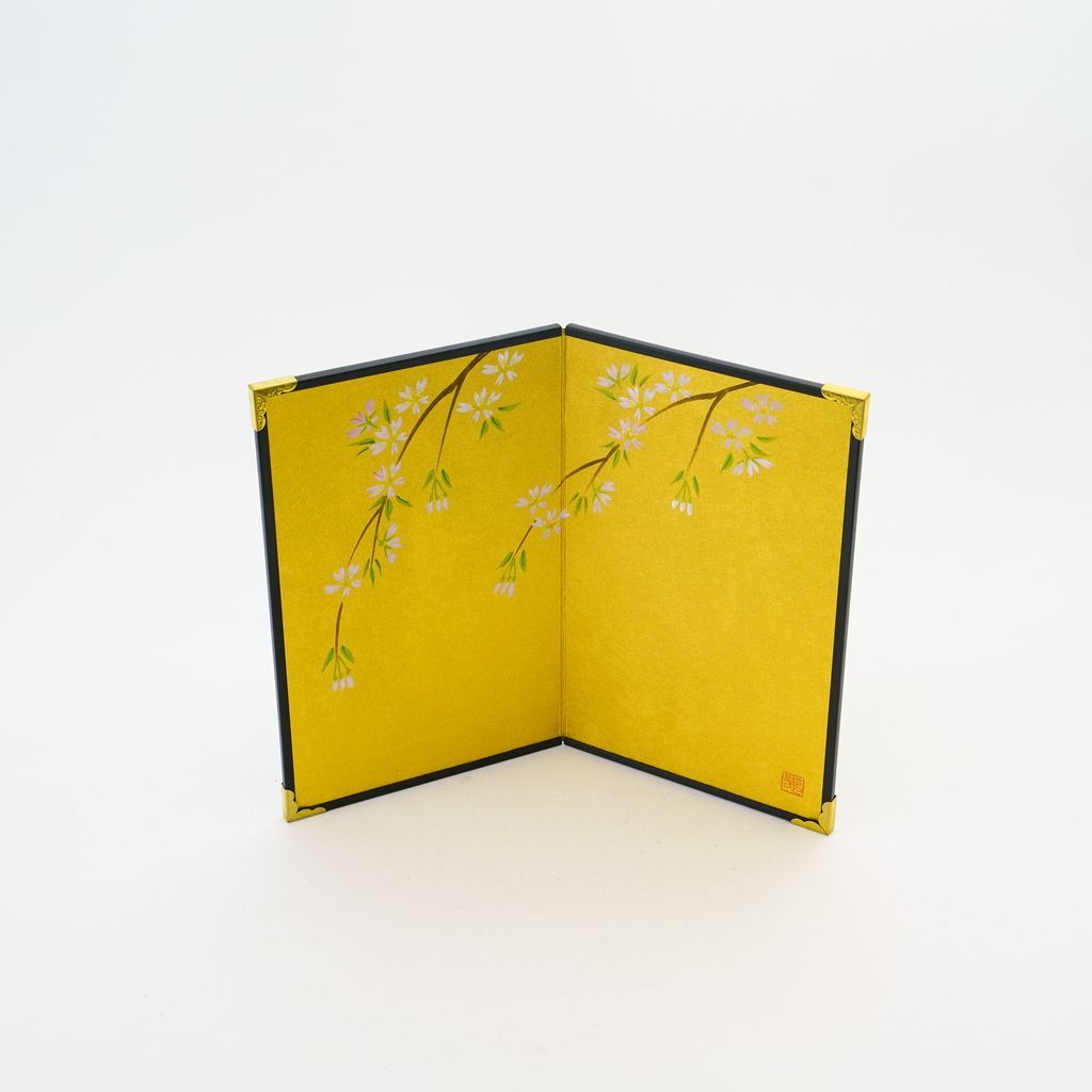 Small folding screens "Cherry blossoms" two panels (S)
