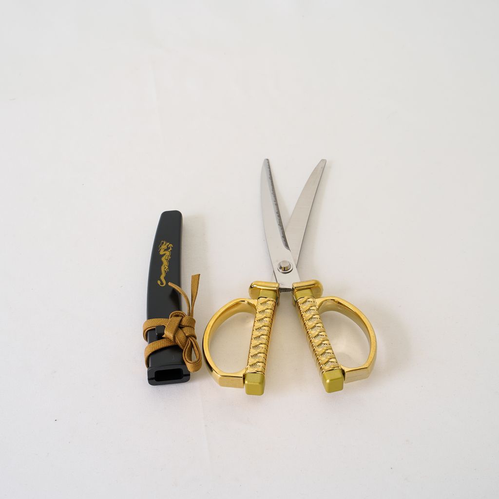 Japanese Sword Scissors "Golden Dragon Model"