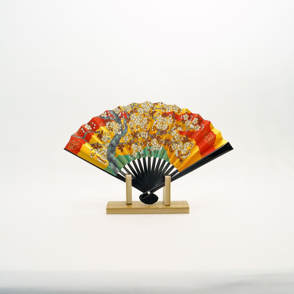 Decorative Folding Fan "Sakura" with stand  Size 5 No.555