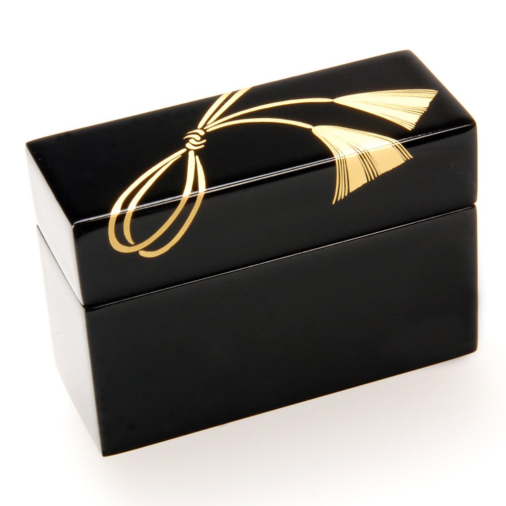 Lacquerware Card Box "Ribbon" Aizu lacquerware