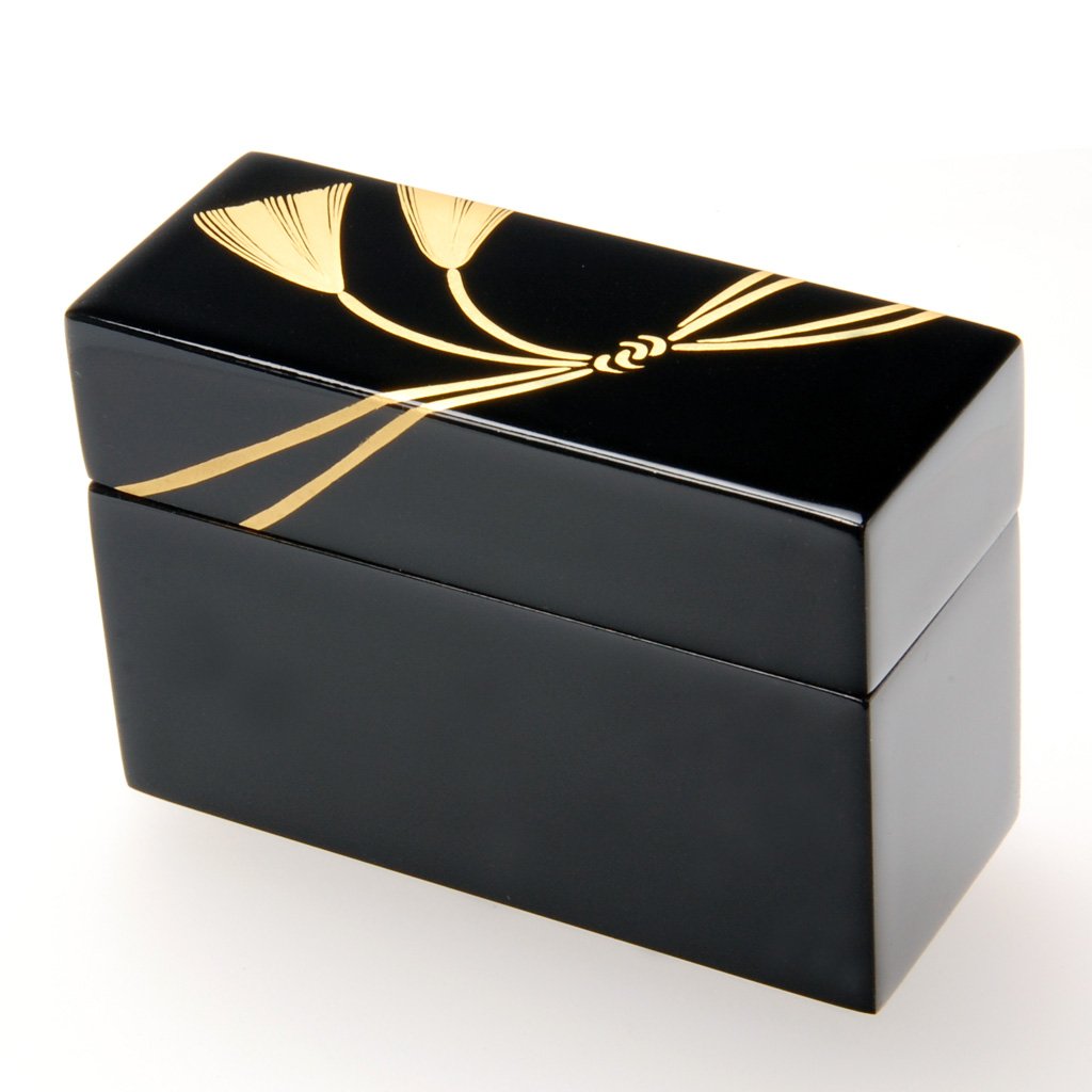 Lacquerware Card Box "Ribbon" Aizu lacquerware