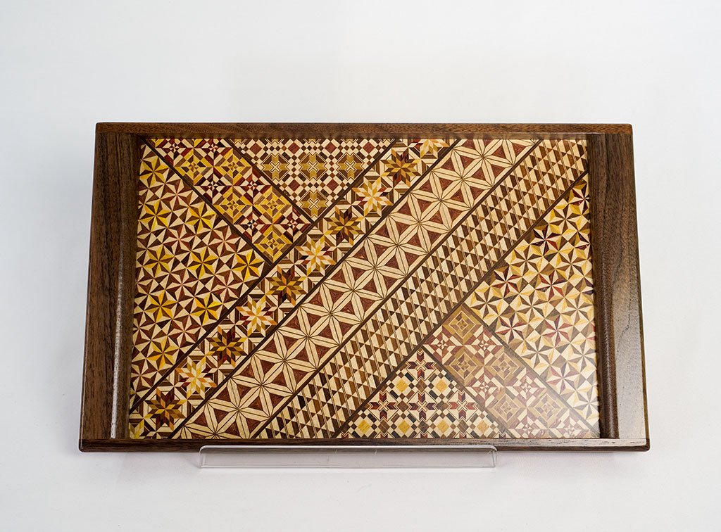 Yosegi "Rectangular tray" Large　