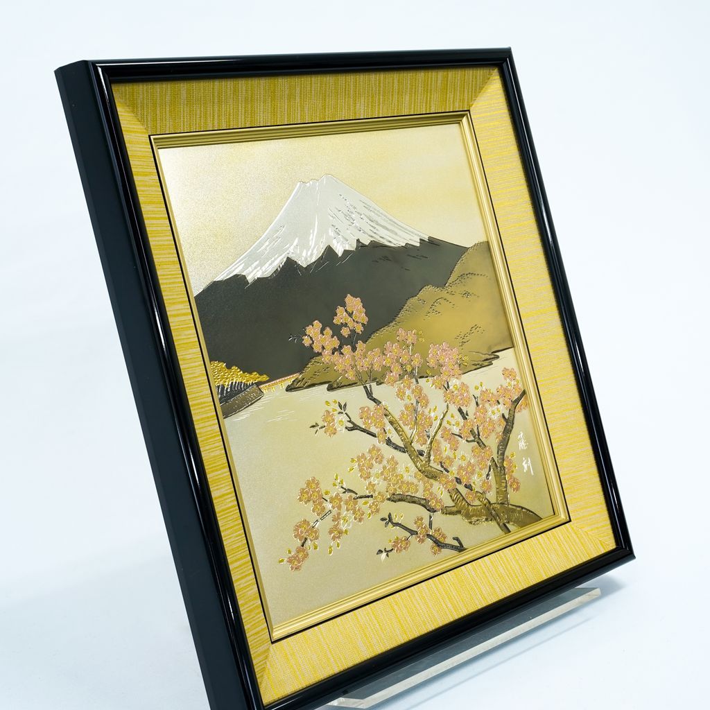 Framed Chokin Metal Engraving Art