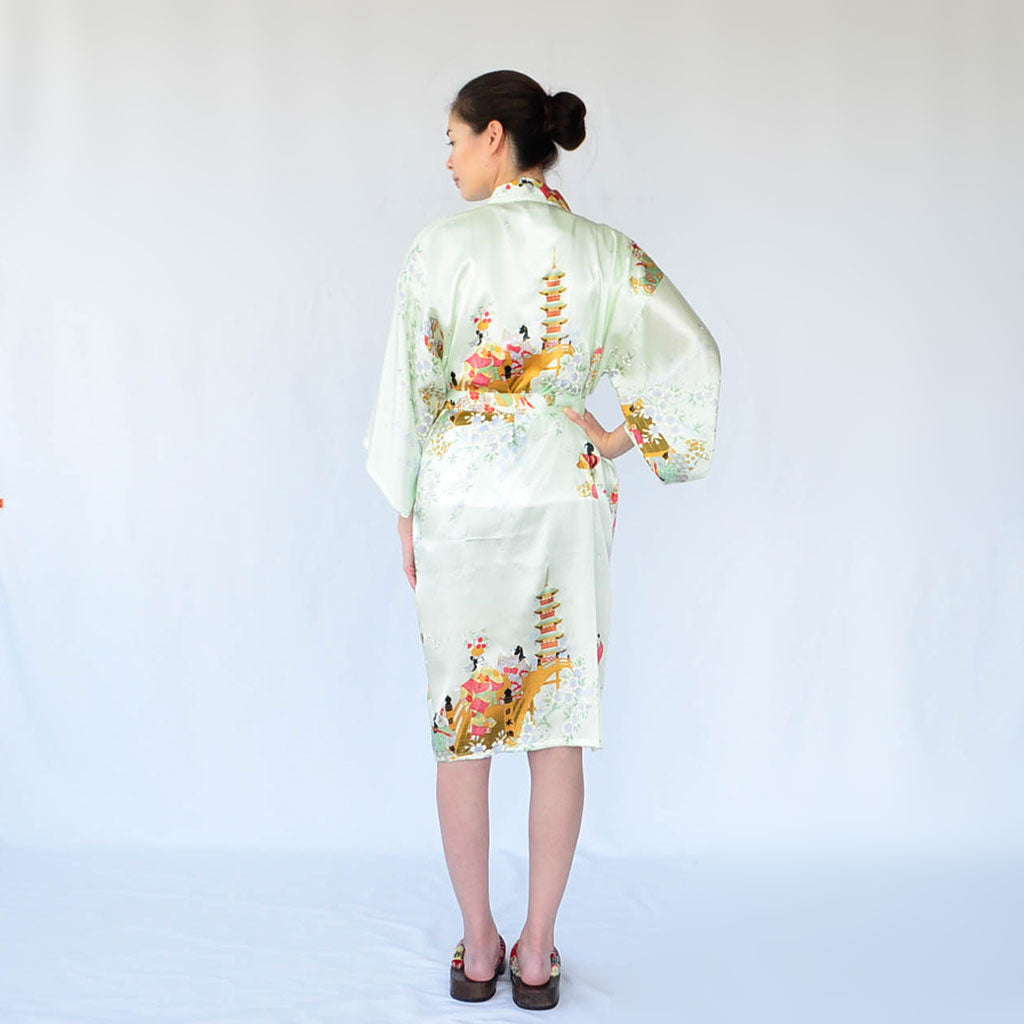 Kimono Women's Silk Knee-length "Sakura Dance"