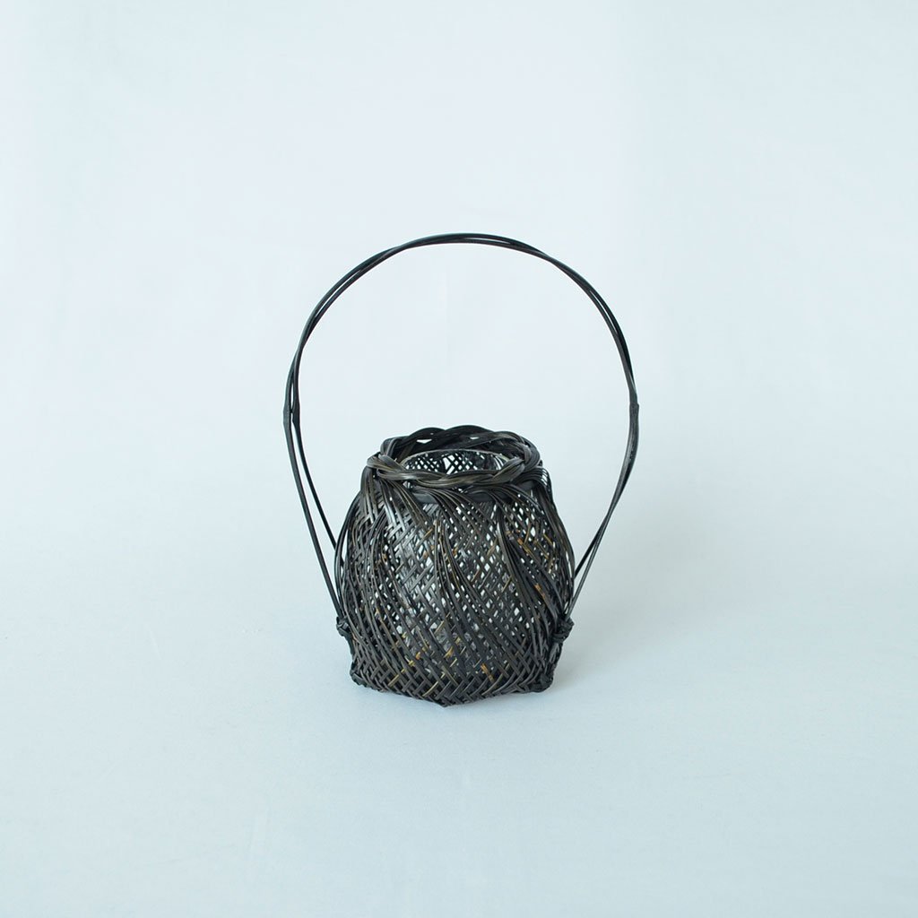 Bamboo Flower Basket “Kagerou S” Black