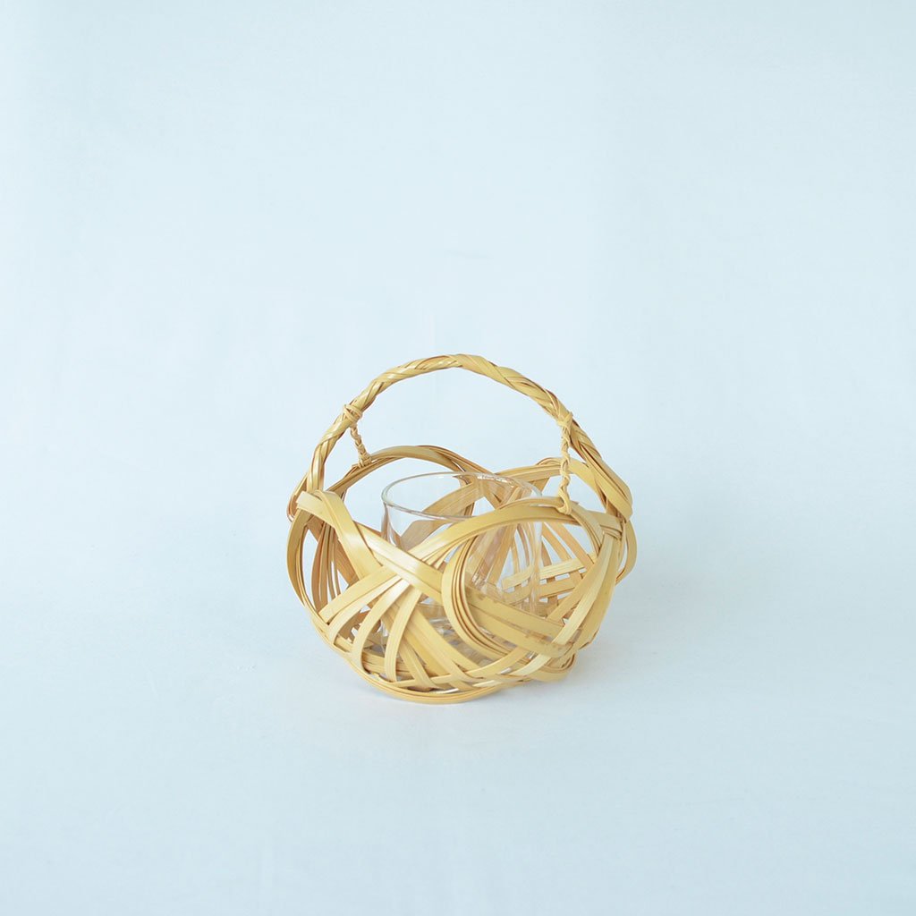 Bamboo Flower Basket “Shikainami”