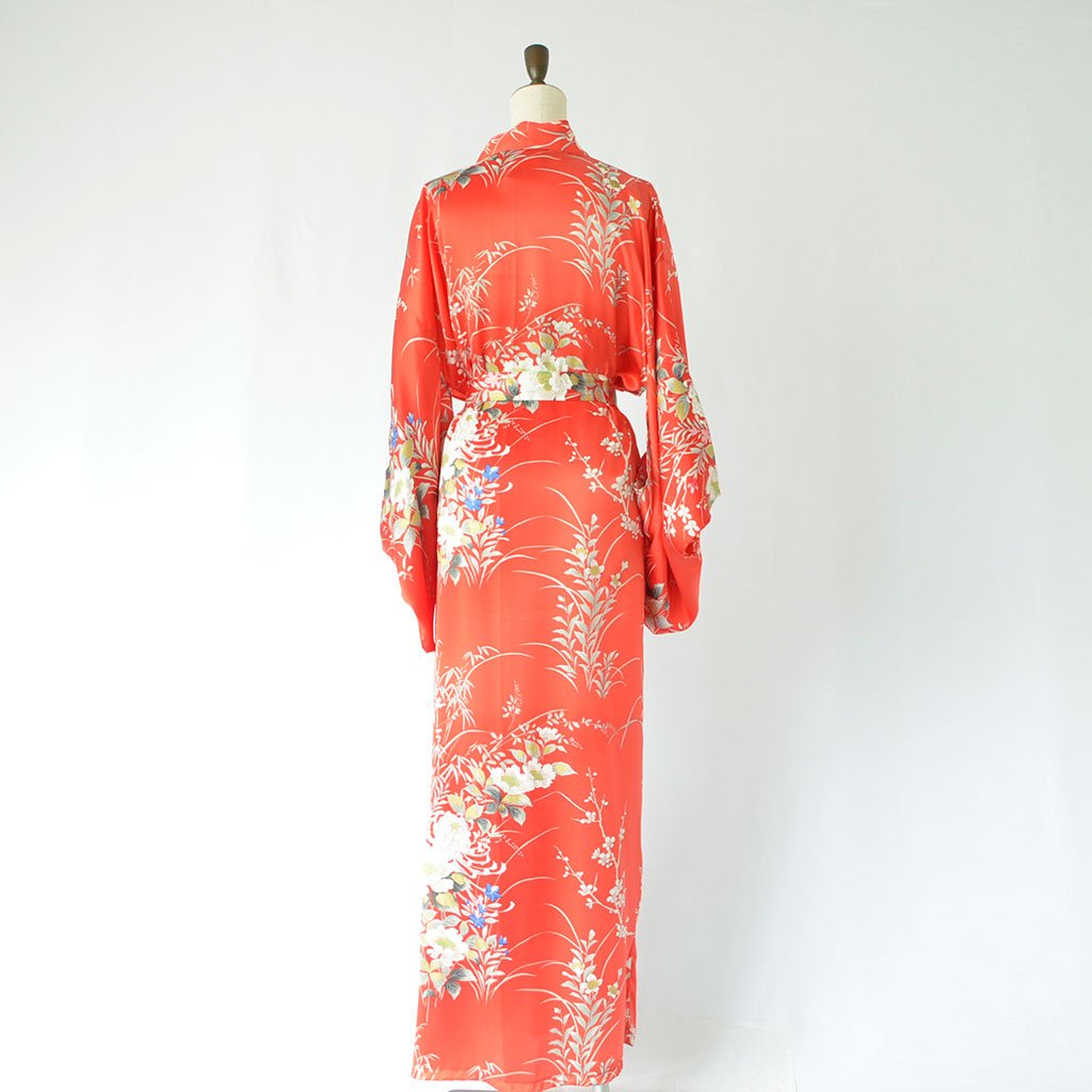 Japanese Kimono Women's Silk "Hibiscus"