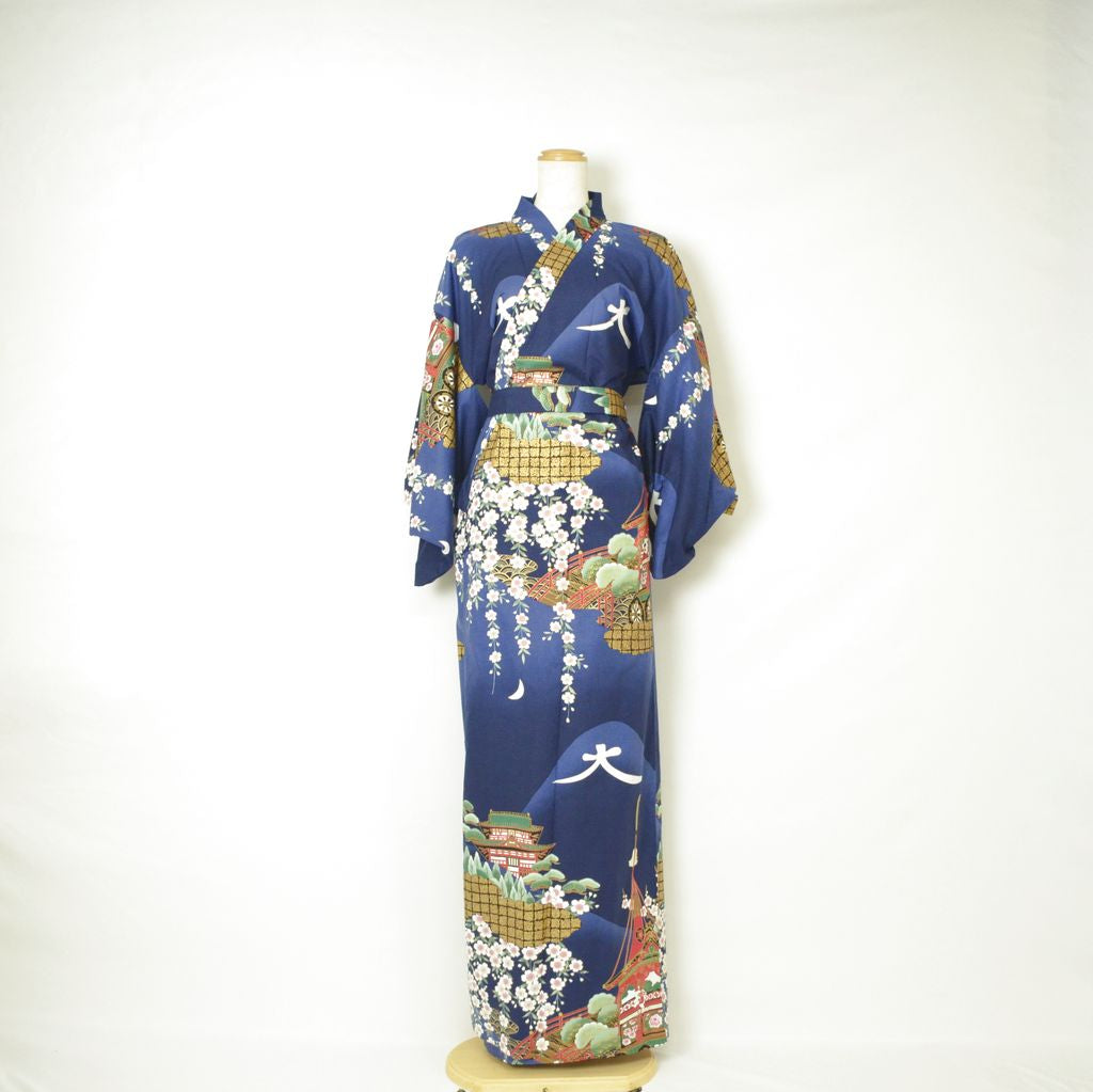 Japanese Colorful Yukata Women's Cotton "Mt. Daimonji"