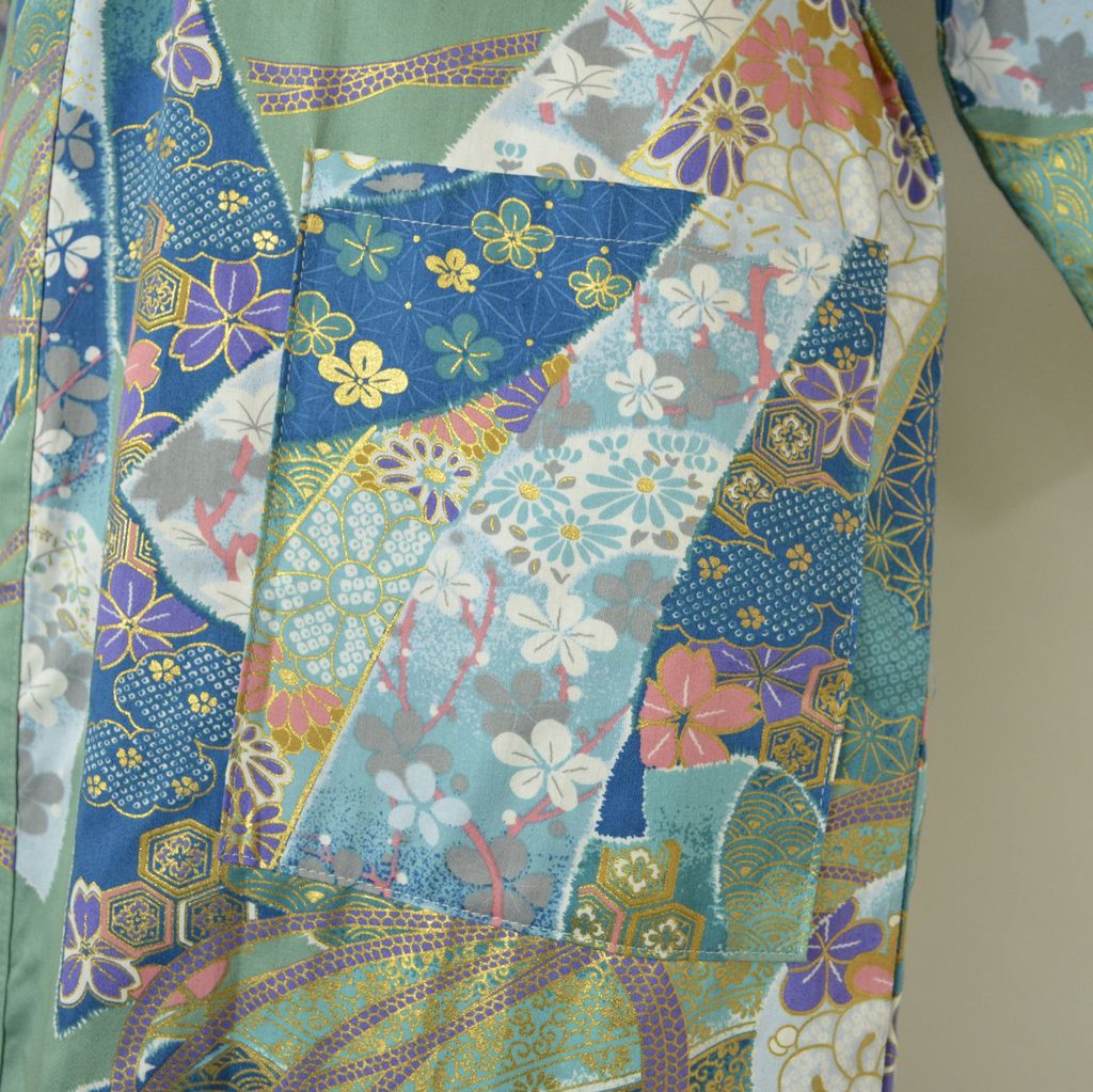 Japanese Kimono Women's Cotton Knee-length "Ribbon"